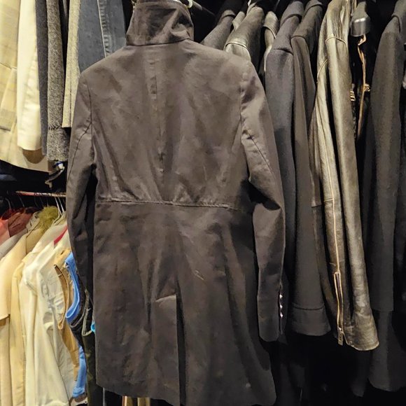 Beautiful black knee-length jacket - Roxy - Size S - Picture 3 of 4